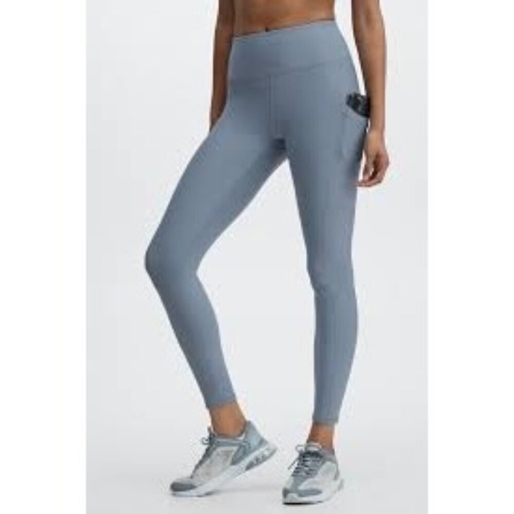 Fabletics Women’s Cold Weather High Waisted Pocket Leggings Gray Size M Thermal